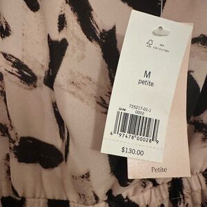 Brand new w tags Banana Republic Dress Pink and Brown medium petite retail $130